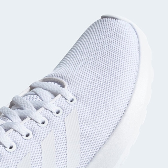 Women's ADIDAS Lite Racer BB6895 White Low Top Lace Up - Picture 8 of 10